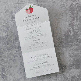 HEIDI Berry Sweet Girl Fralda Raffle Chá de fralda