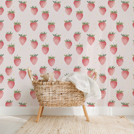 HEIDI Pink Strawberry Pattern Baby Nursert