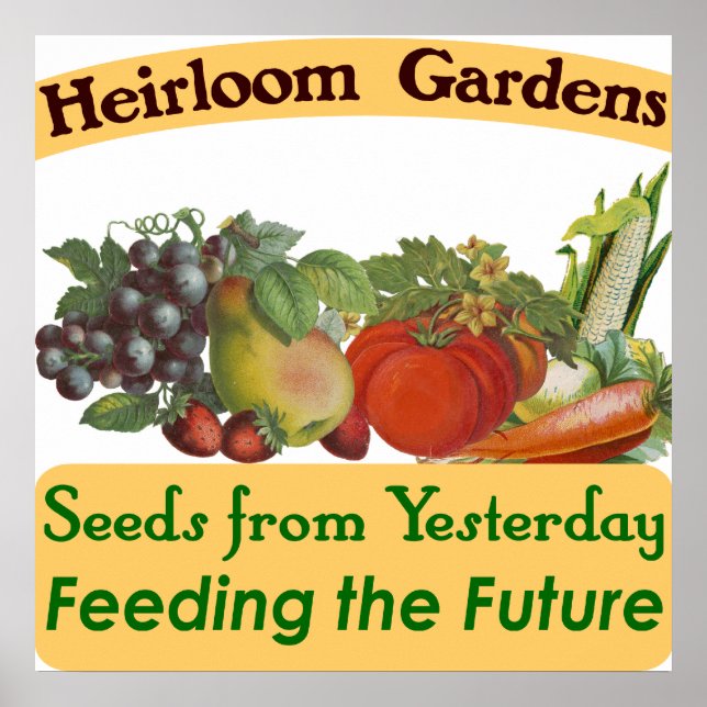 Heirloom Gardens Seed Savay Poster (Frente)