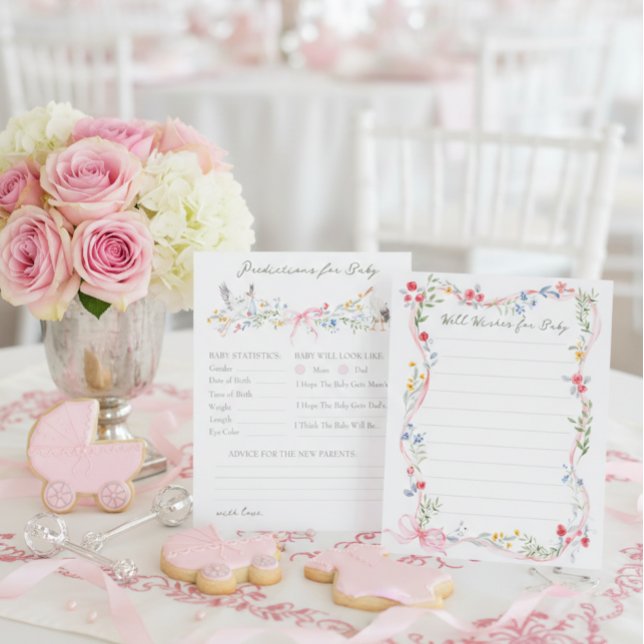 Heirloom Rose and Stork Baby Shower Prediction  (Criador carregado)