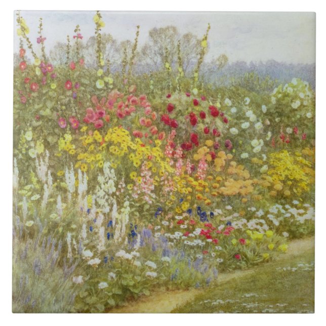 Helen Allingham Vintage Uma Fronteira Herbácea (Frente)