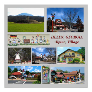 Helen, Geórgia impressão fotográfica da Alpine Vil