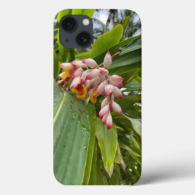 Heliconia Capas de iphone de Flor Tropical (Verso)