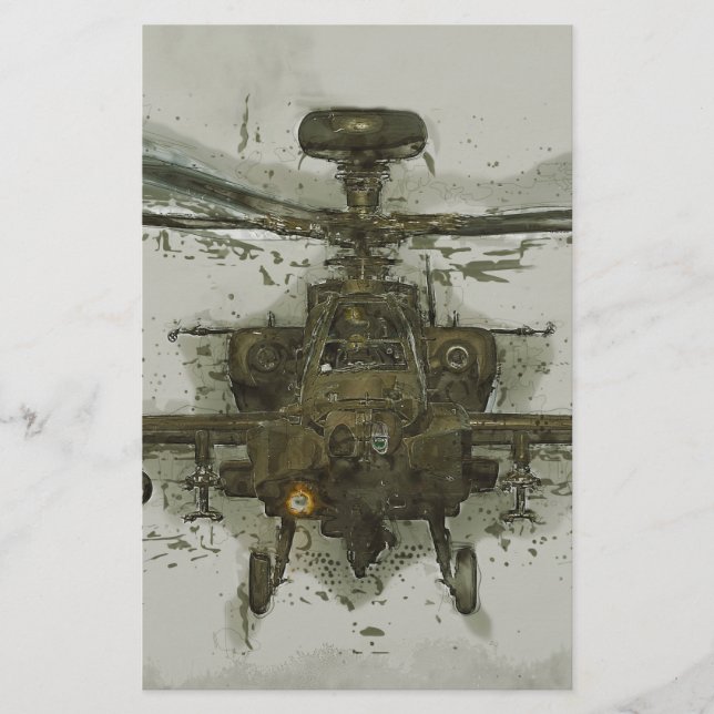 Helicóptero Ataque Apache (Frente)