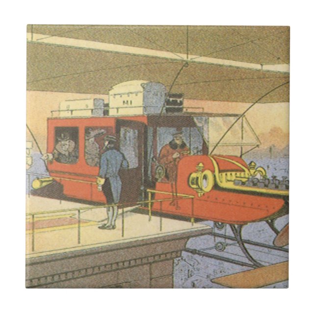 Helicóptero de avião de ficção científica Vintage  (Frente)