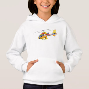 Helicóptero de desenho animado