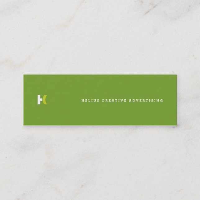 Helius criativo:: Cartões magros dos trabalhos em (Frente)