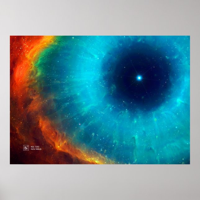 Helix Nebula, NGC 7293 - Poster (Frente)