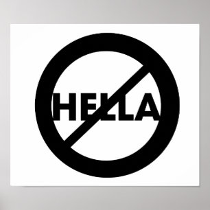 Hella não é um poster da palavra