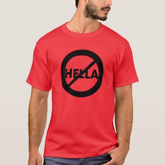 Hella não é uma camisa da palavra (Frente)