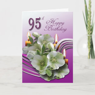 Hellebores 95º Aniversário Deseja Cartão Saudável