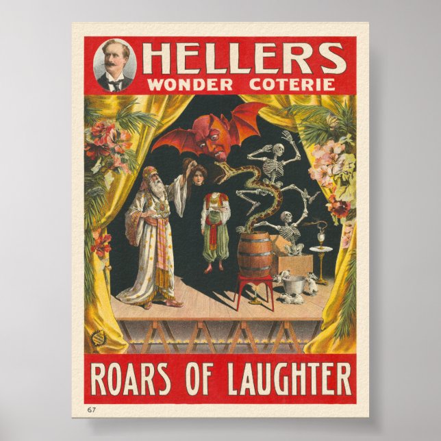 Hellers Wonder Coterie Poster vintage (Frente)