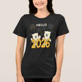 Hello 2026 Polar Bears Women’s New Year T-Shirt