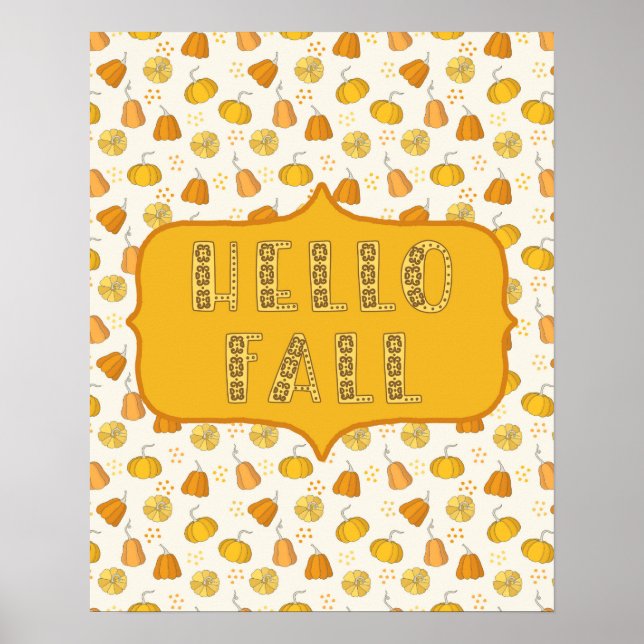 Hello Fall Poster (Frente)