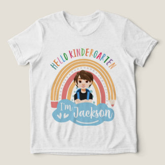 Hello Kindergarten - Personalized Shirt For Boy