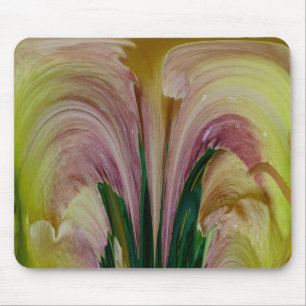 Hemerocallis Mousepad abstrato
