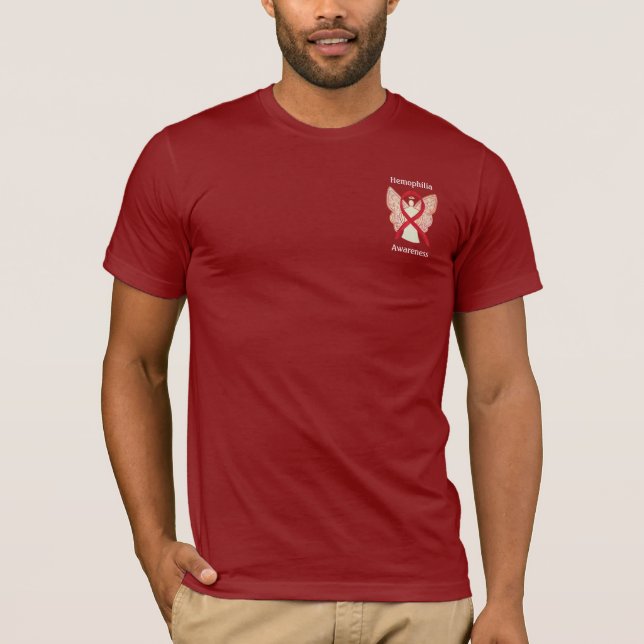 Hemofilia Sensibilização Friso Anjo Camisa Persona (Frente)