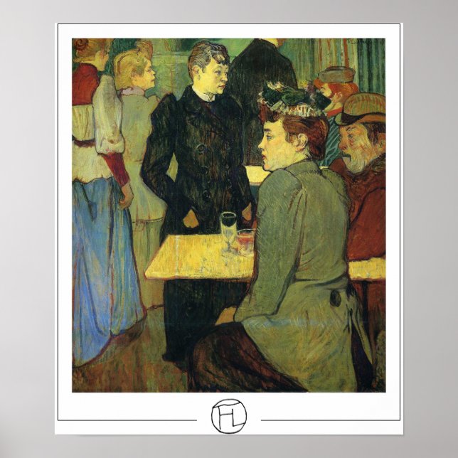 Henri de Toulouse-Lautrec Zedign Art Poster #103 (Frente)