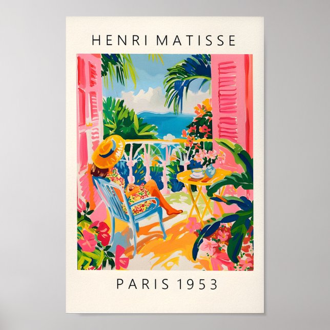 Henri Matisse Impressão, Poster de café, estética  (Frente)