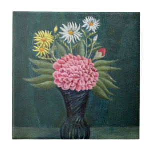 Henri Rousseau - Dália e Margaridas num Vaso