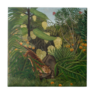 Henri Rousseau - Luta entre Tigre e Búfalo
