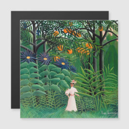 Henri Rousseau - Mulher do Cartão Magnético Flores