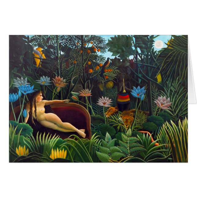 Henri Rousseau O Cartão Saudável Dream 1910 CC1144 (Frente Horizontal)