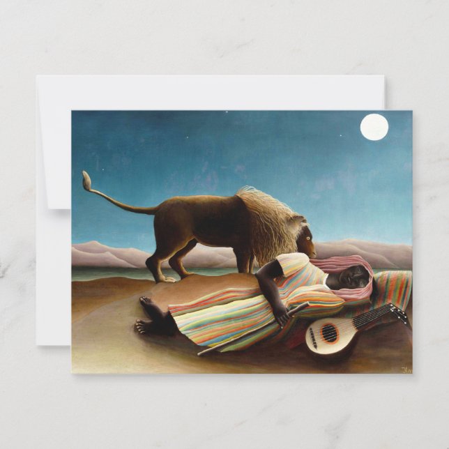 Henri Rousseau Os Convites Para Ciganos Dormindo (Frente)