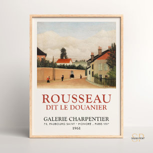 Henri Rousseau Outskirts da Impressão de Arte de P