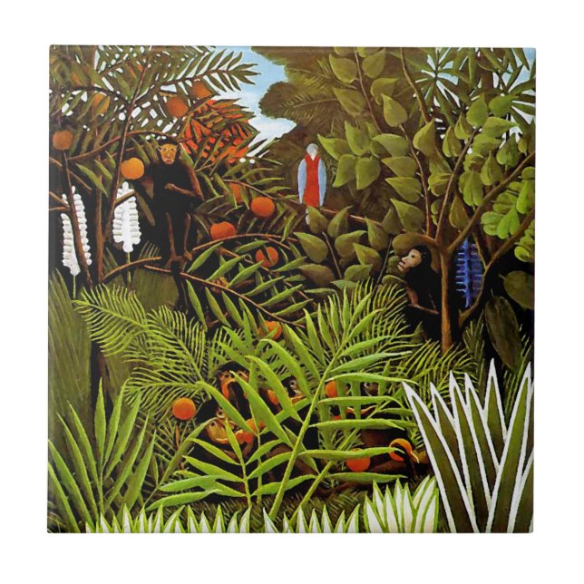 Henri Rousseau - Paisagem Exótica Arte Selva (Frente)