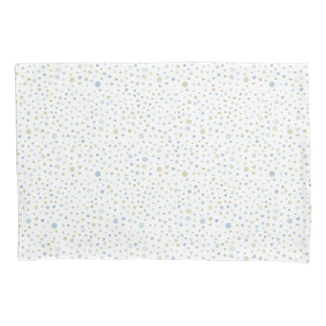 Henry Confetti Watercolor Dots Pillowcase (Frente)