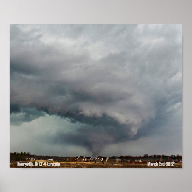 Henryville, IN Tornado Poster (Frente)