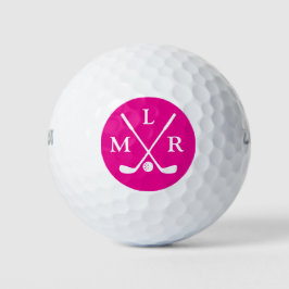 Her Hot Pink Modern Monogram Mark