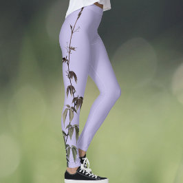 Hera Verde em Leggings Personalizadas Lilás Roxo