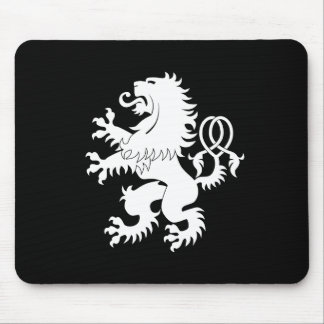 Heráldica desenfreado cruzada Mousepad do leão da
