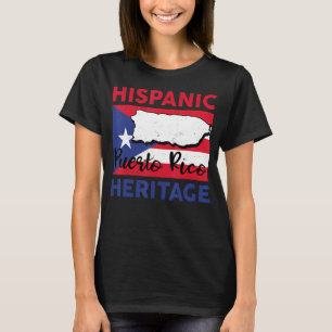 Herança hispânica Mês Camisa Porto Rico Girls Ki