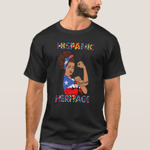 Herança hispânica Mês Camisas Mulheres Porto Rico