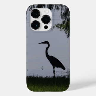 Herão Azul em silhueta