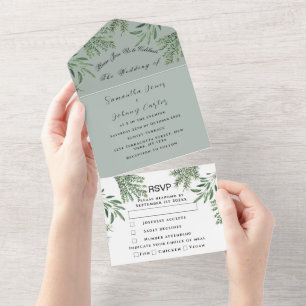 Herbs Watercolor Greenery Sage Green Thyme Casamen