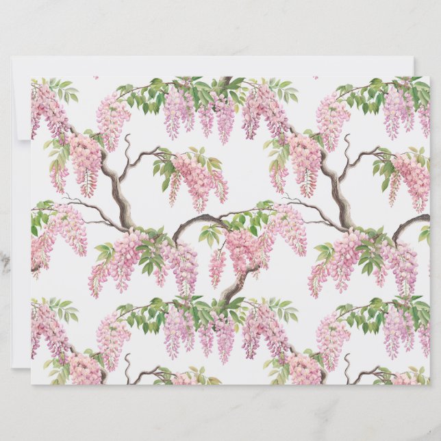 Heritage vintage Wisteria wallpaper chintz summer  (Frente)