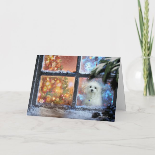 Hermes o cartão de saudação de Natal maltês (Frente)