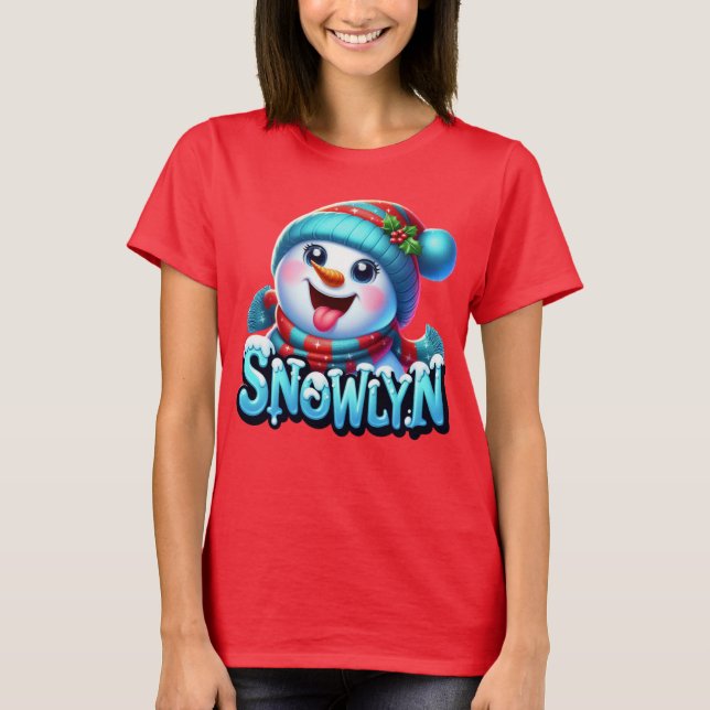 Hermosa Camiseta De SNOWLYN Para Mujer (Frente)