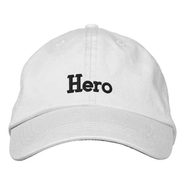 Hero Texto Impresso com Boné Baseball (Frente)
