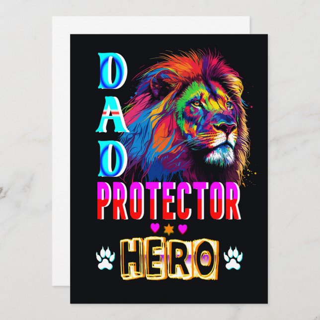 Herói protetor do pai (Frente/Verso)