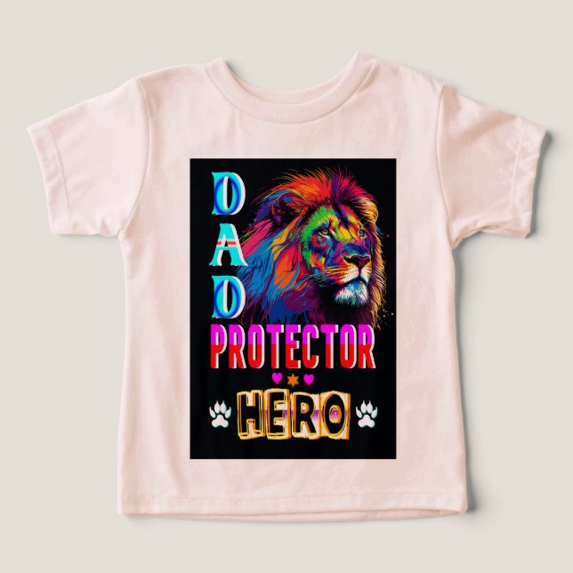 Herói protetor do pai (Design frontal)