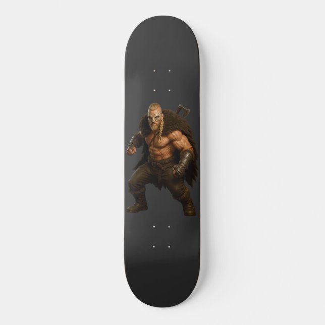 Herói Viking Bárbaro Skateboard (Frente)