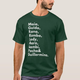 Heróis elefantes da camiseta brasileira