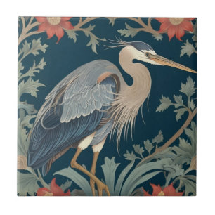 Heron William Morris Estilo Mar Direito Pássaro Ma