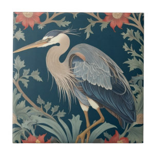 Heron William Morris estilo Marinho do Mar Esquerd