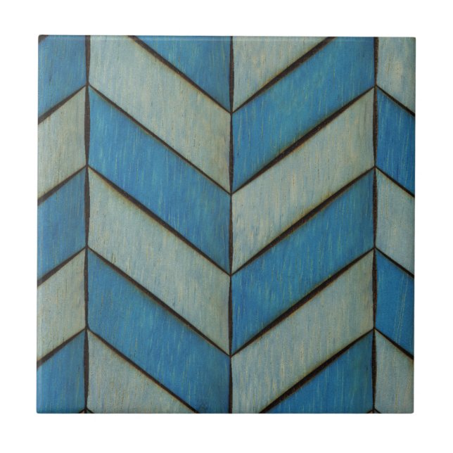 Herringbone azul (Frente)